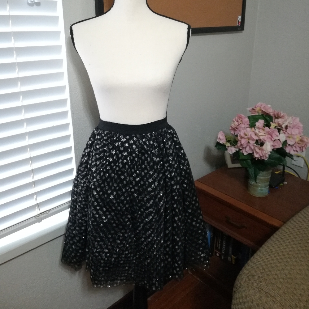 Silver Star Glitter Tulle Tutu - Picture 2 of 5